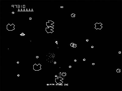 asteroids arcade vector