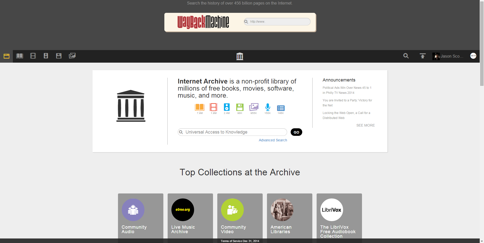 Архив интернета Internet Archive